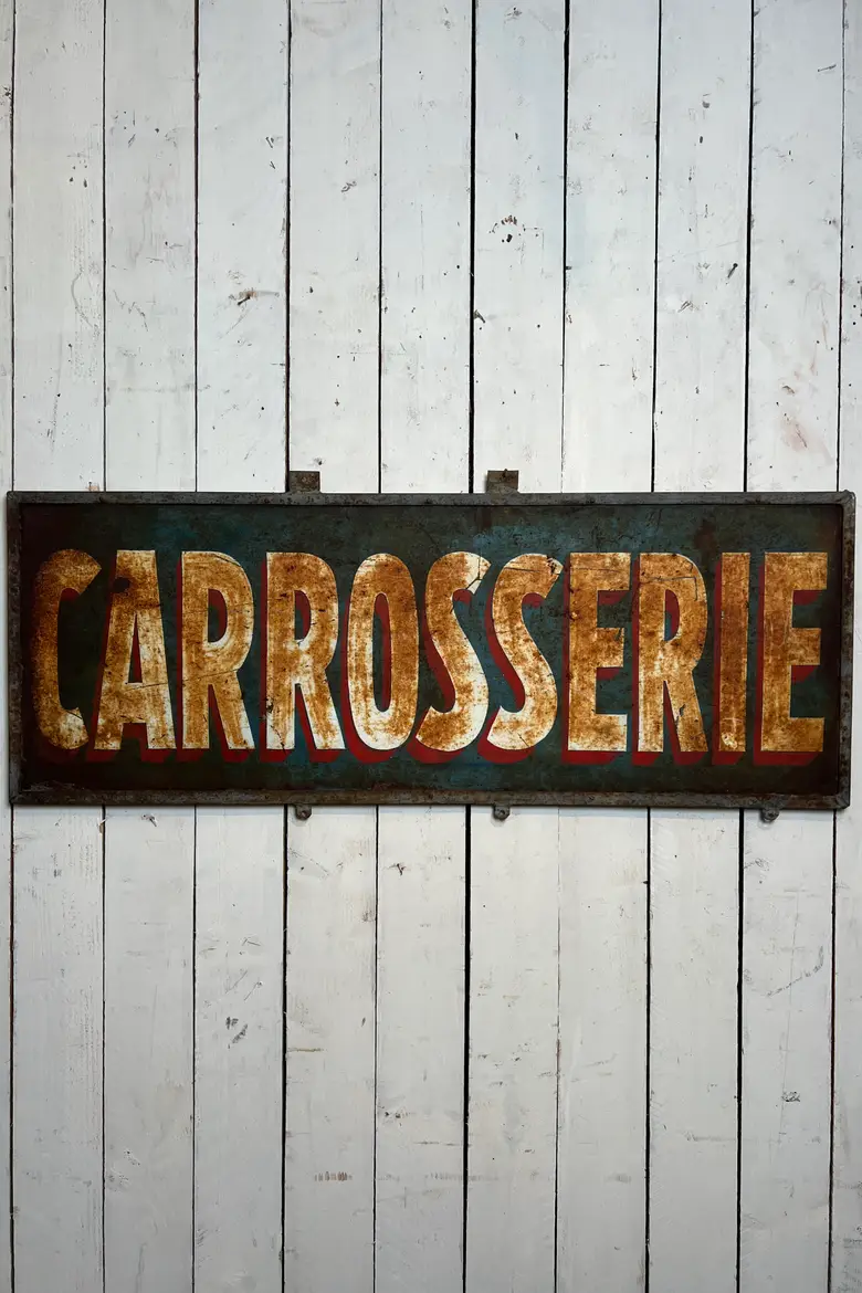Enseigne vintage “Carrosserie” – Années 50