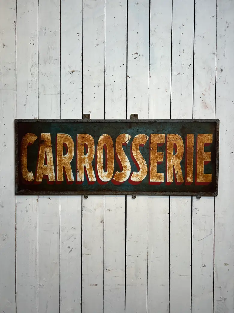 Enseigne vintage “Carrosserie” – Années 50