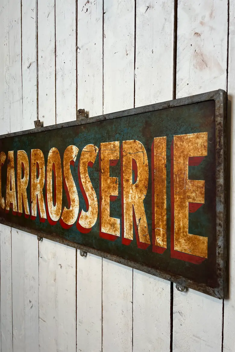 Enseigne vintage “Carrosserie” – Années 50