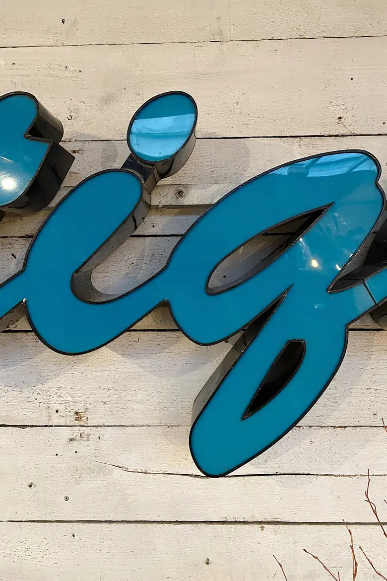 Enseigne vintage de magasin Années 60