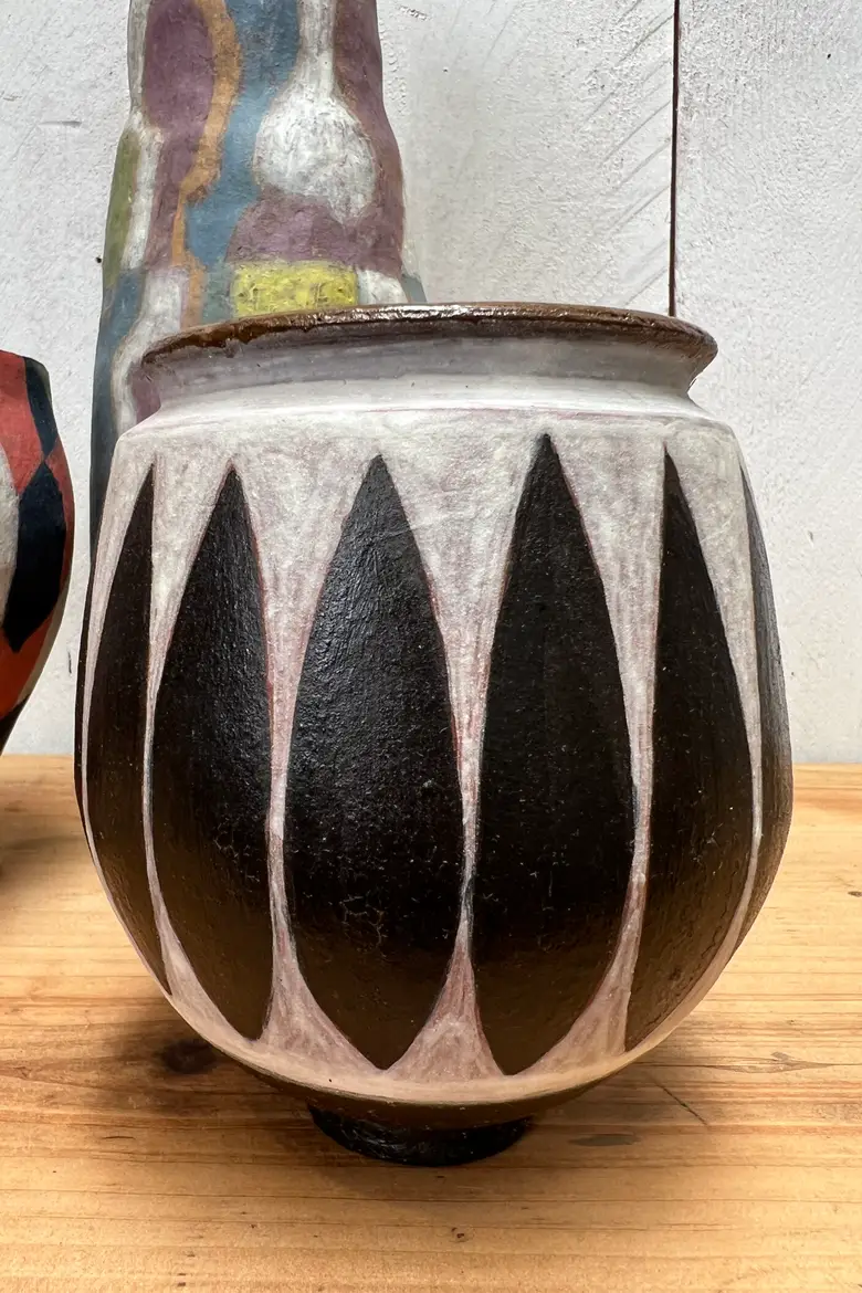 Ensemble de 3 vases scandinaves vintage