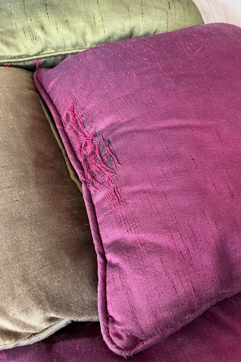 Ensemble de 6 coussins brodés