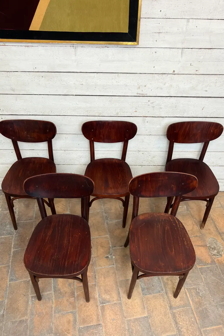 Ensemble de chaises bistrot Thonet