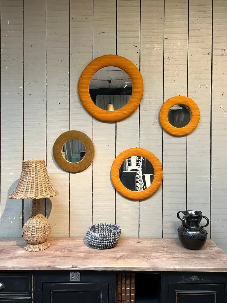 Ensemble de miroirs Années 70