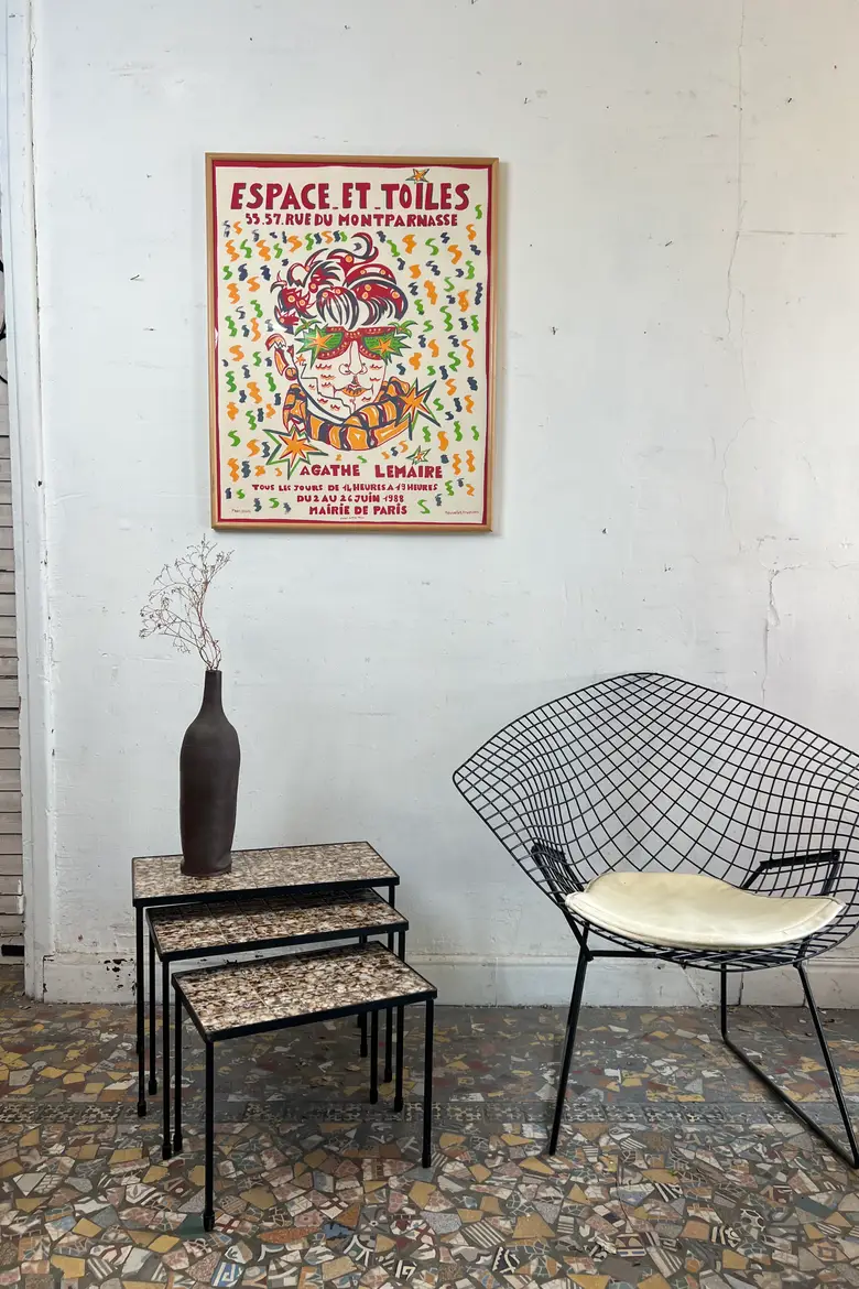 Ensemble de trois tables gigognes années 60
