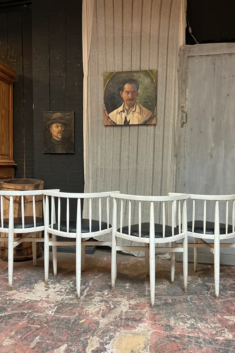 Ensemble table et 4 chaises vintage Thonet 1960