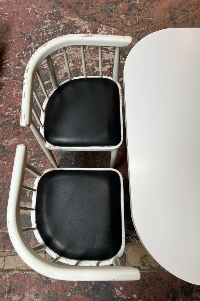 Ensemble table et 4 chaises vintage Thonet 1960