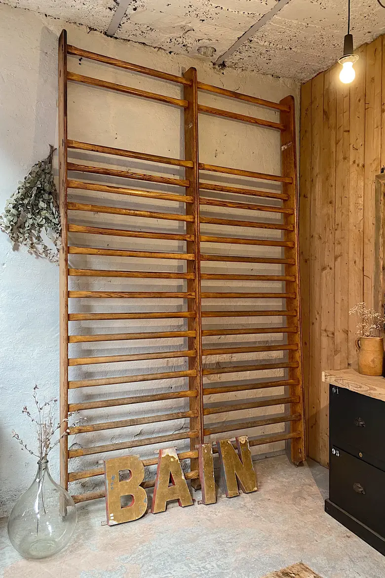 Espalier de gym vintage en chêne