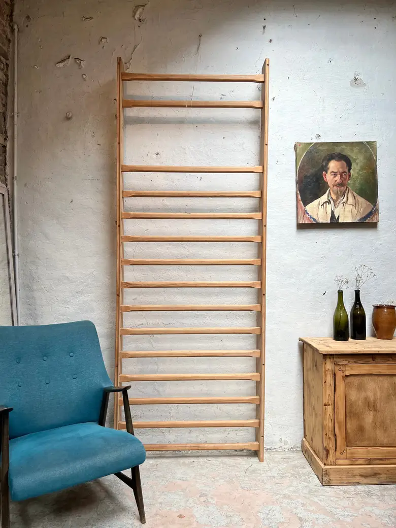 Espalier de gym vintage en hêtre Années 50