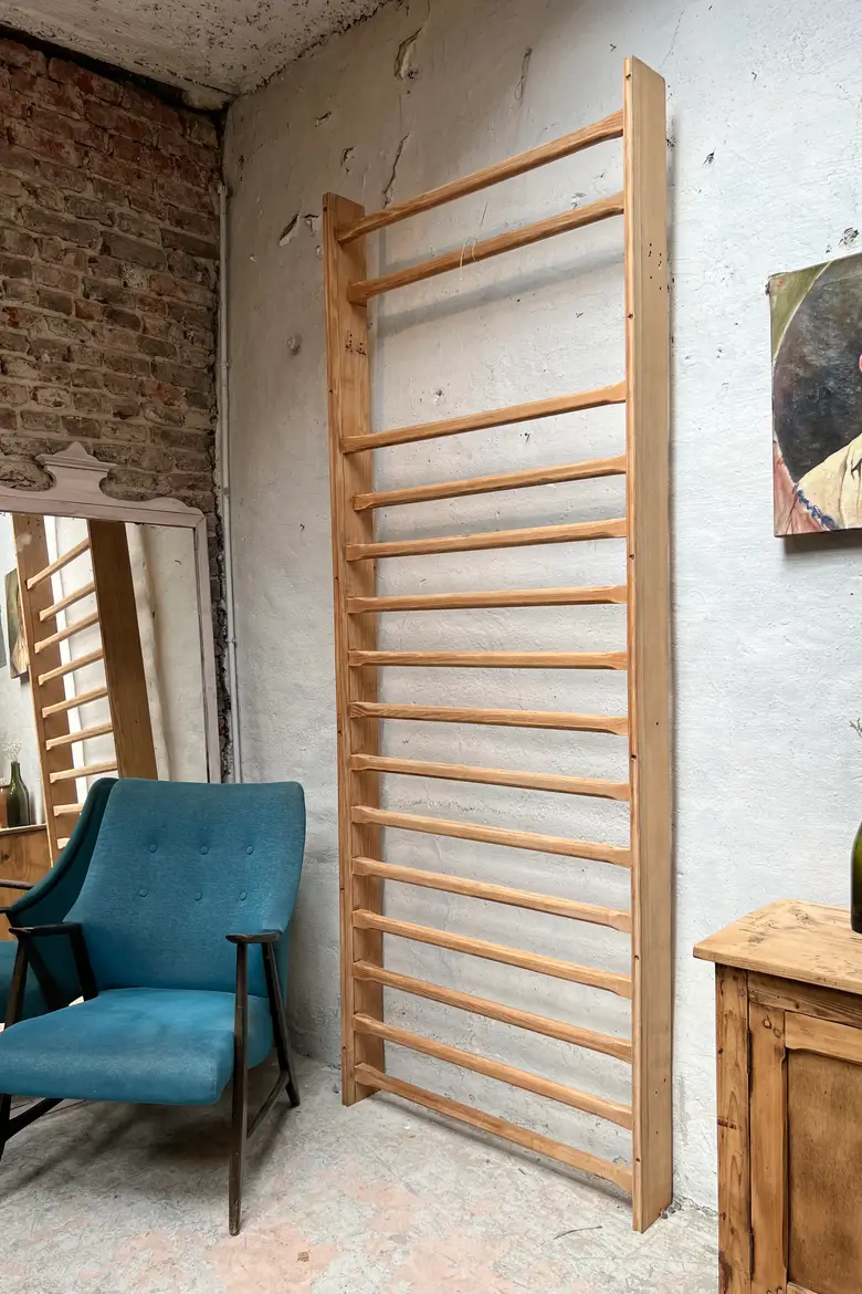 Espalier de gym vintage en hêtre Années 50
