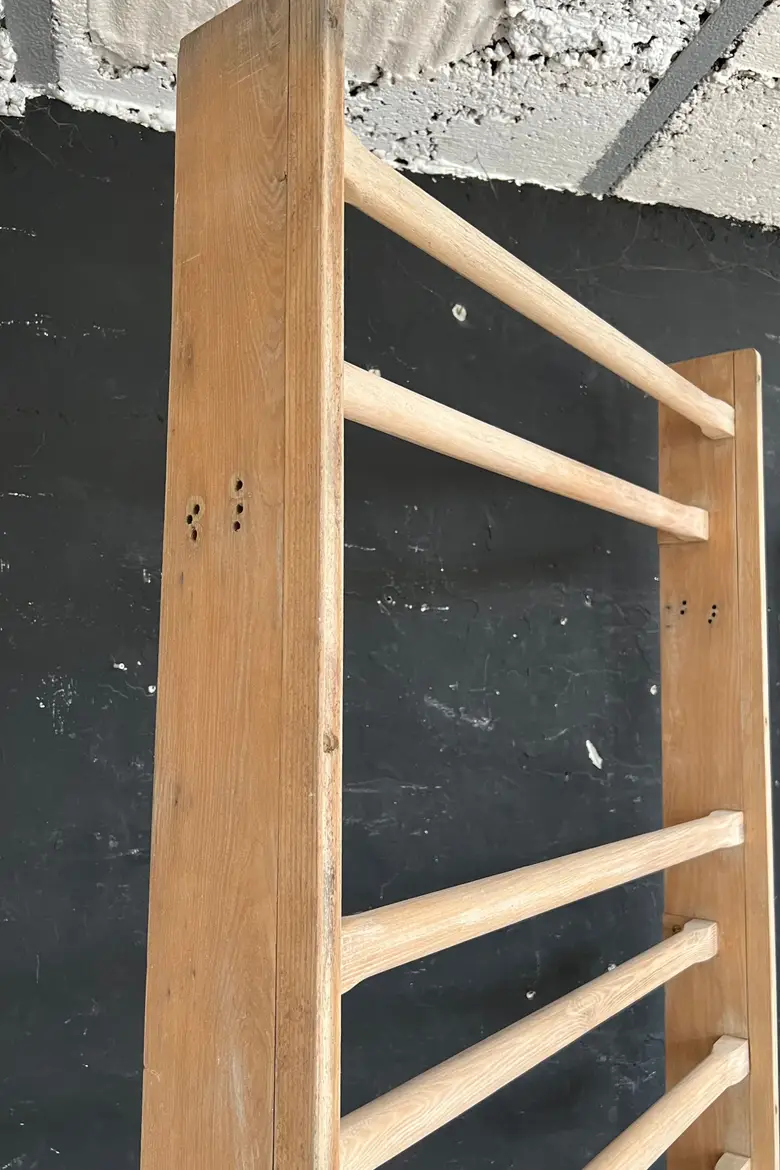 Espalier de gymnastique vintage en hêtre Années 50