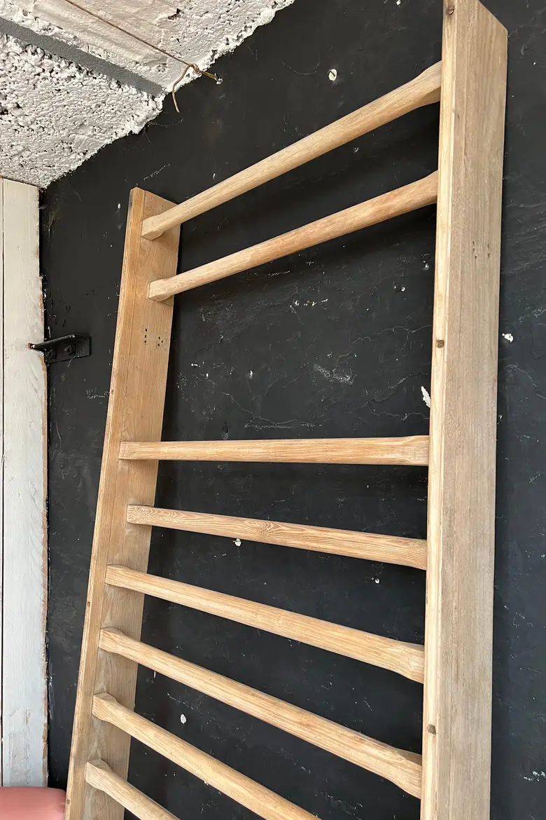 Espalier de gymnastique vintage en hêtre Années 50