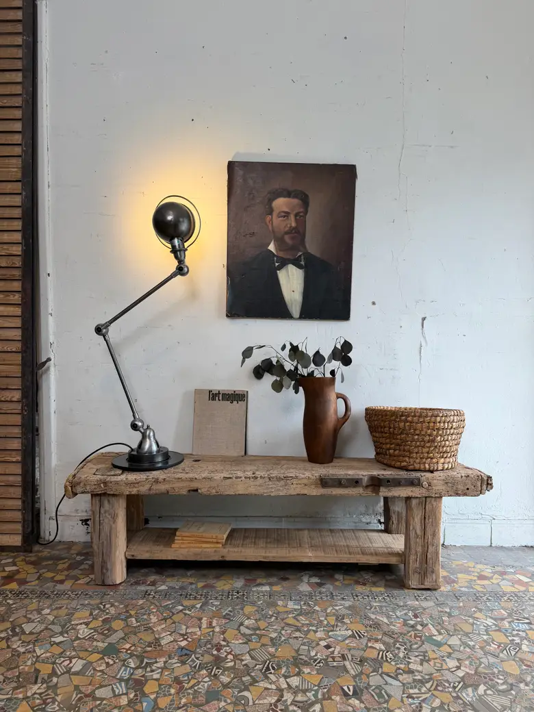 Établi bas ancien