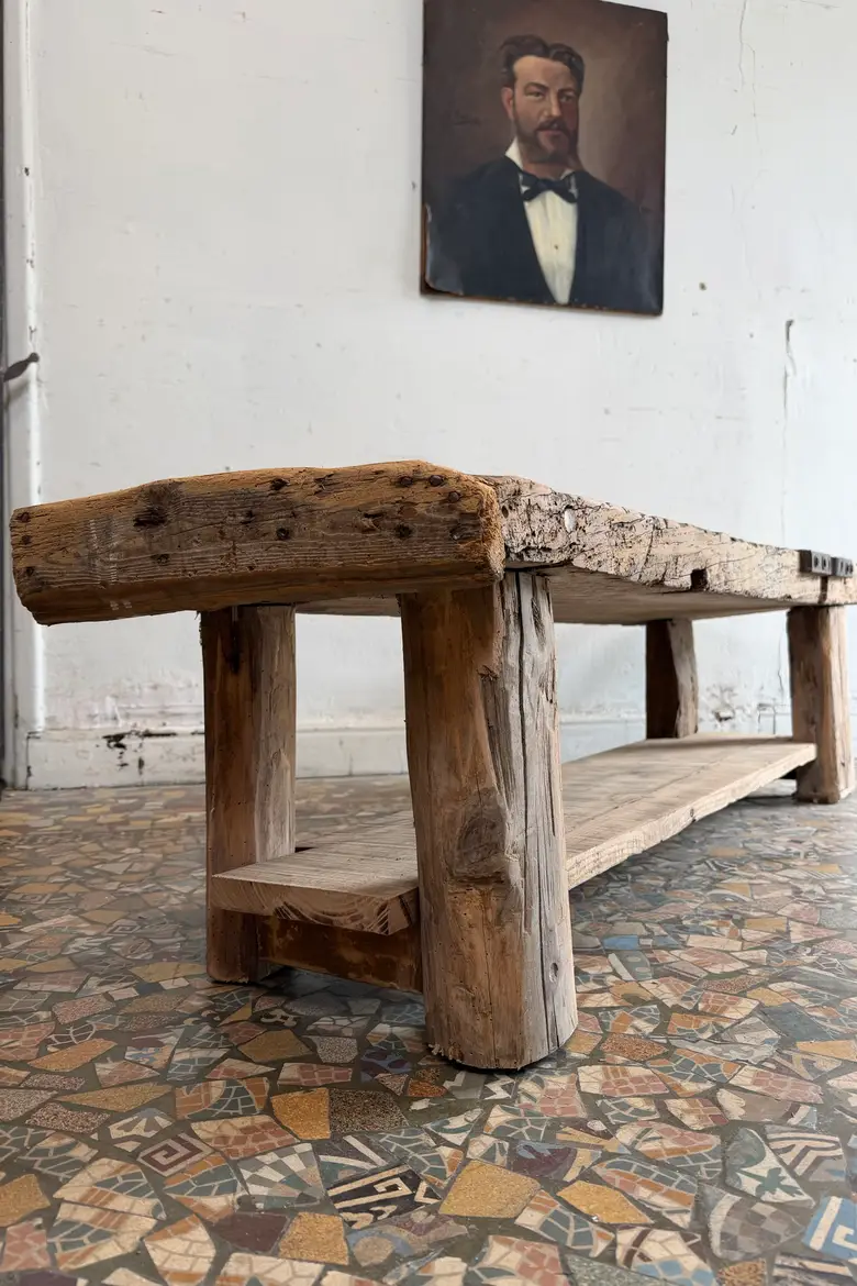 Établi bas ancien