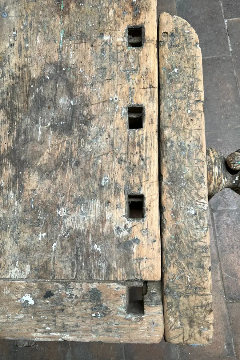 Établi bas en bois Début XXème