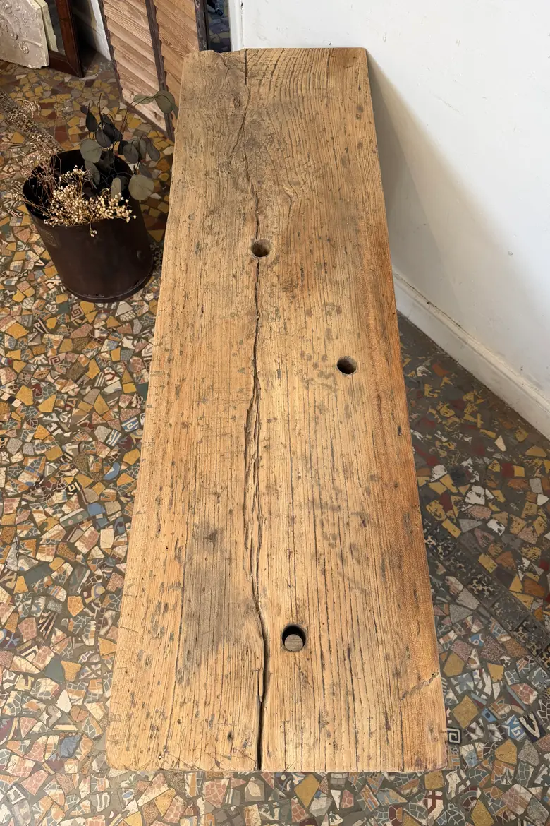 Établi console en frêne
