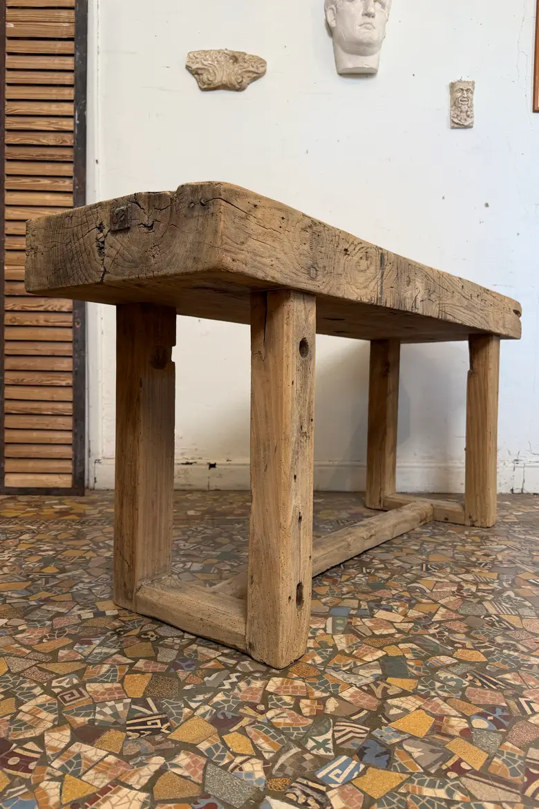 Établi console en frêne