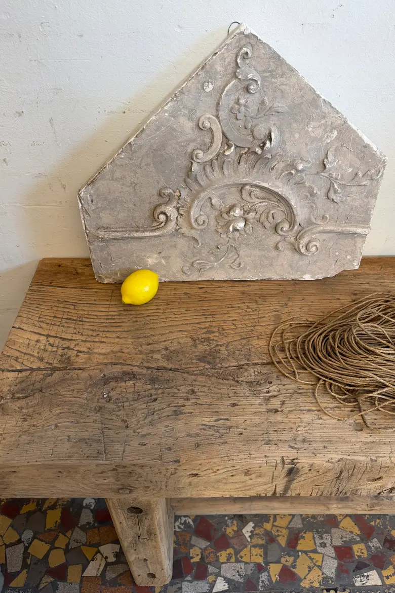 Établi console en frêne