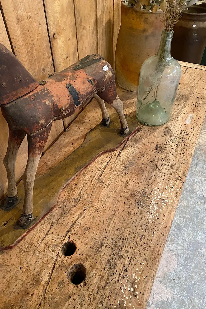 Établi d’atelier en bois Début XXème
