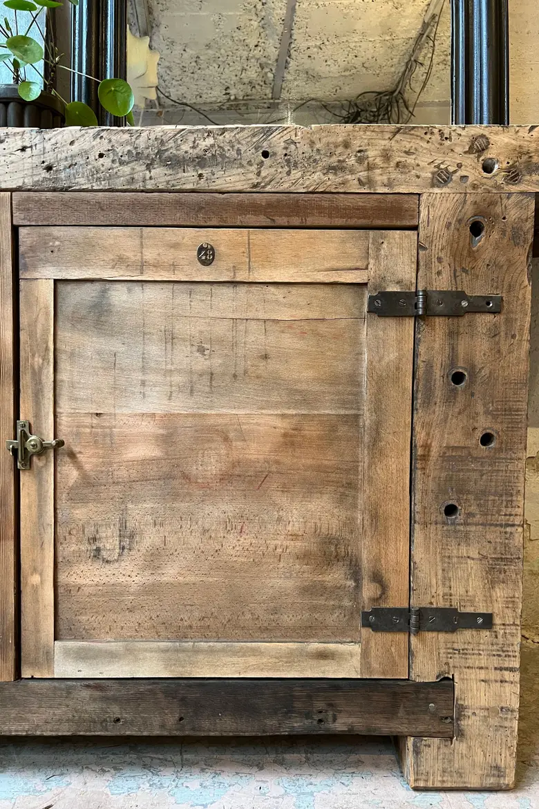 Établi d’atelier en chêne Début XXème