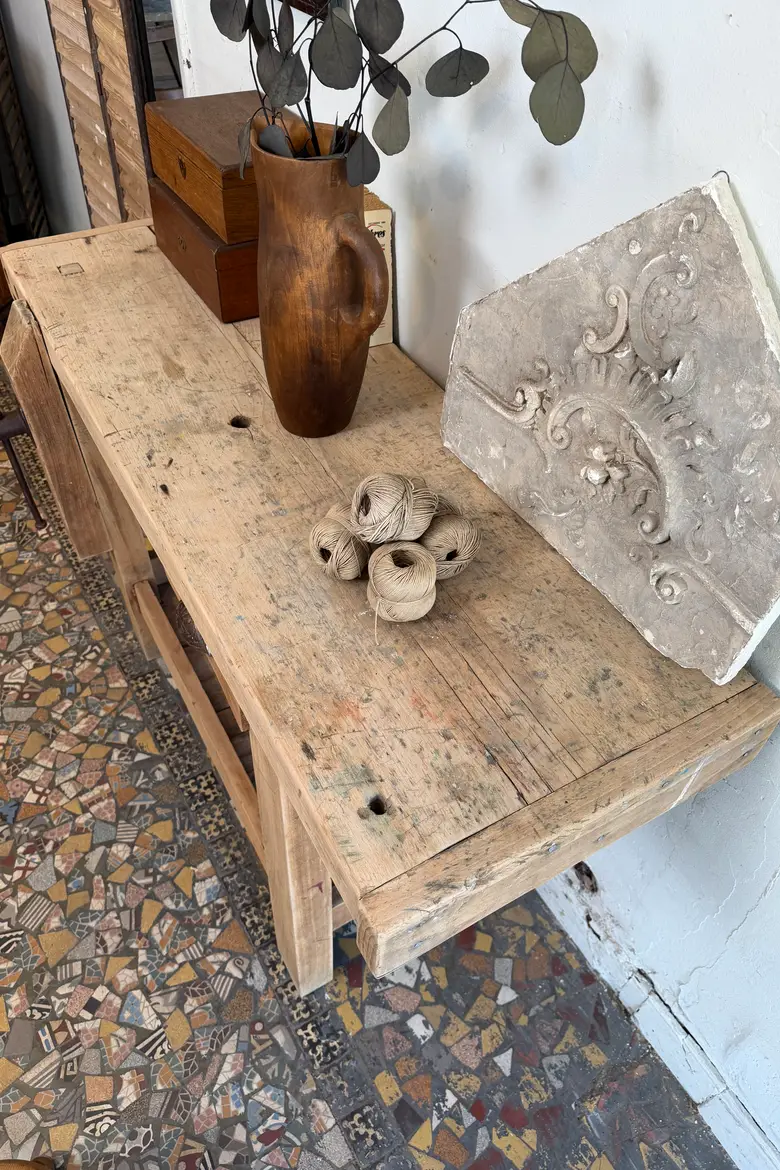 Établi d’atelier en hêtre — Établi d’atelier en hêtre