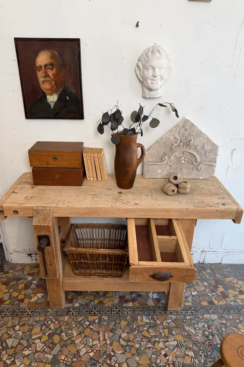 Établi d’atelier en hêtre — Établi d’atelier en hêtre