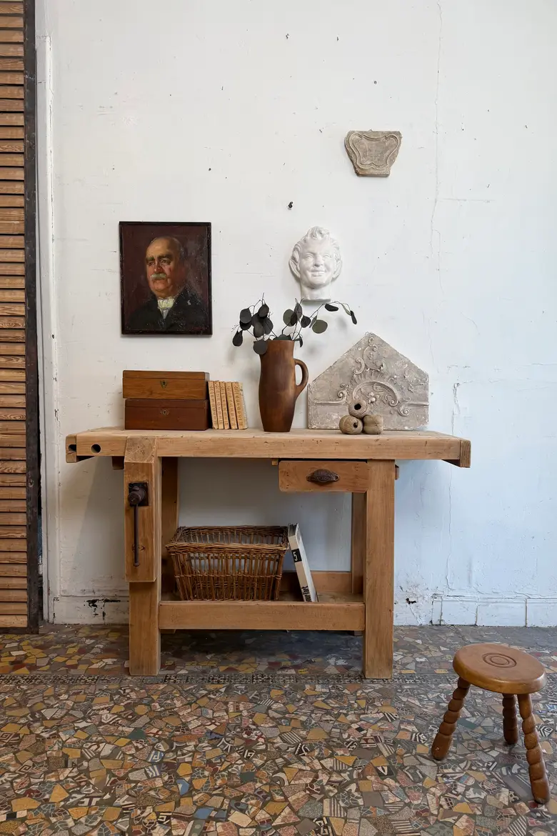Établi d’atelier en hêtre — Établi d’atelier en hêtre