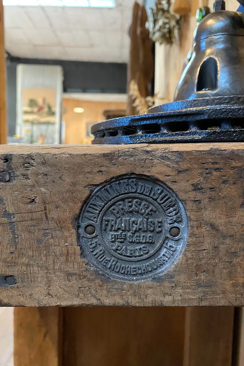 Établi de garage en bois Début XXème
