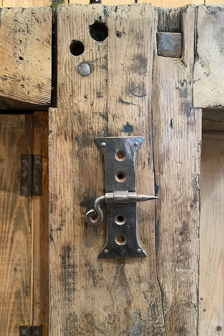 Établi de menuisier en bois brut Début XXème