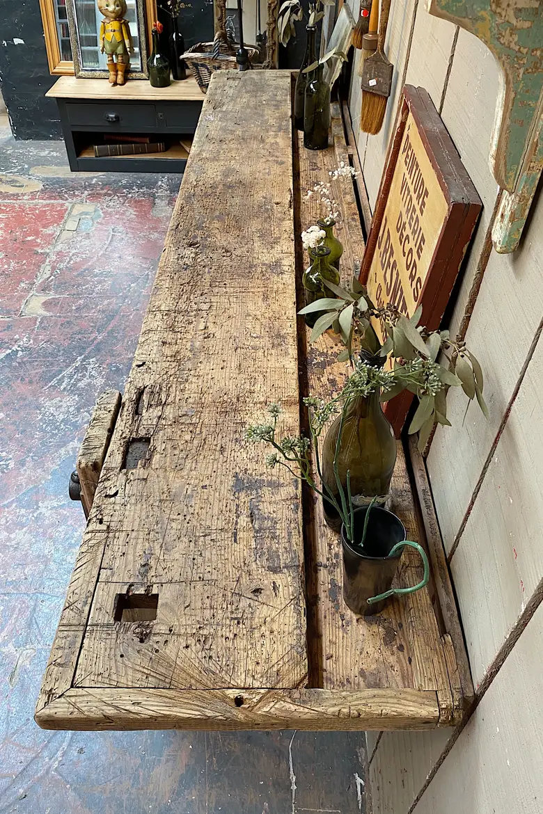 Établi de menuisier en bois Début XXème