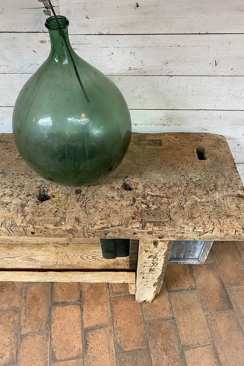 Établi primitif en bois Début XXème