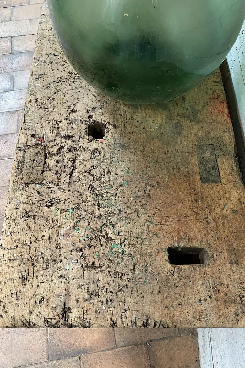Établi primitif en bois Début XXème