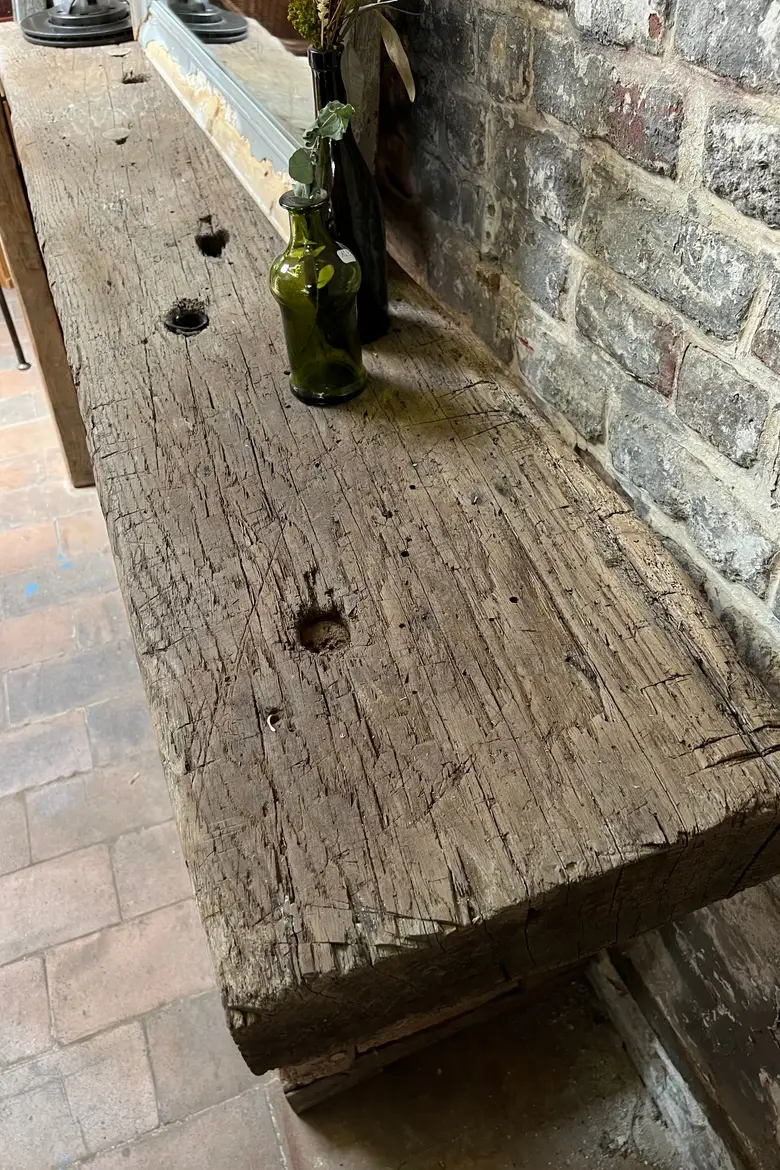 Établi primitif en chêne Début XXème