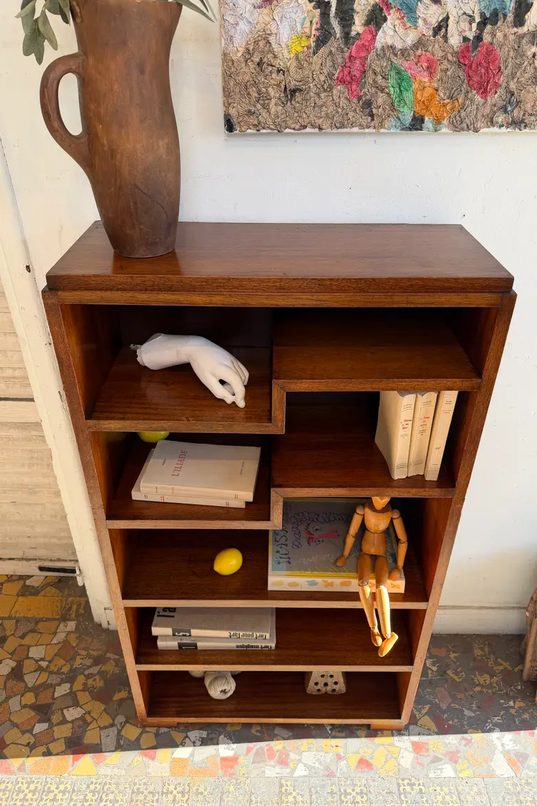 Étagère Art Déco en palissandre