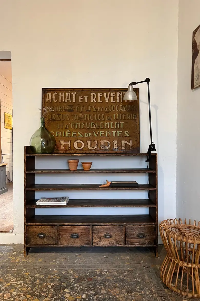 Étagère art populaire en bois Début XXème