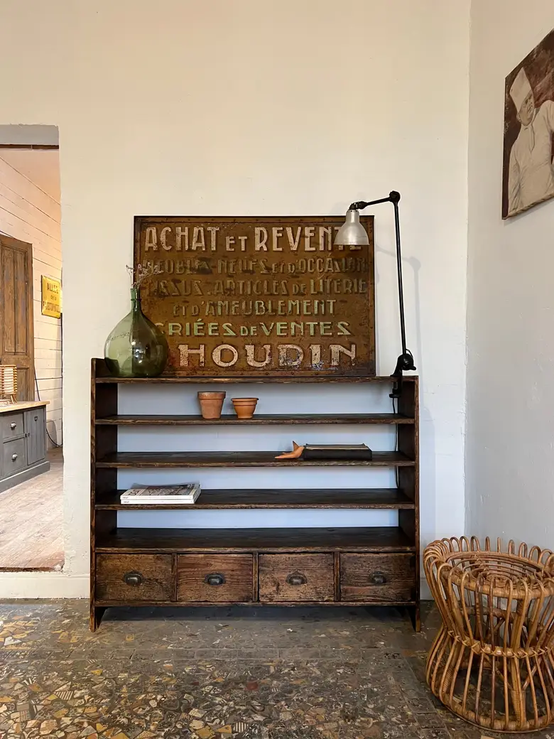 Étagère art populaire en bois Début XXème