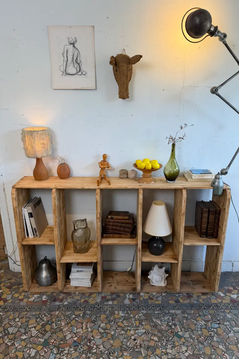 Étagère d’atelier asymétrique — début XXe
