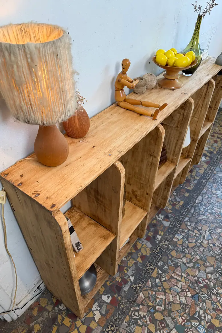 Étagère d’atelier asymétrique — début XXe