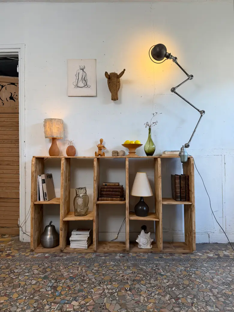 Étagère d’atelier asymétrique — début XXe