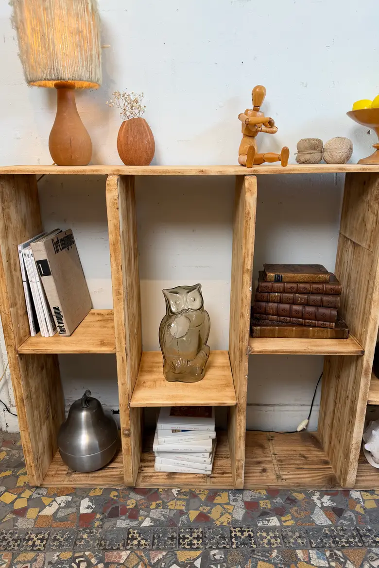 Étagère d’atelier asymétrique — début XXe