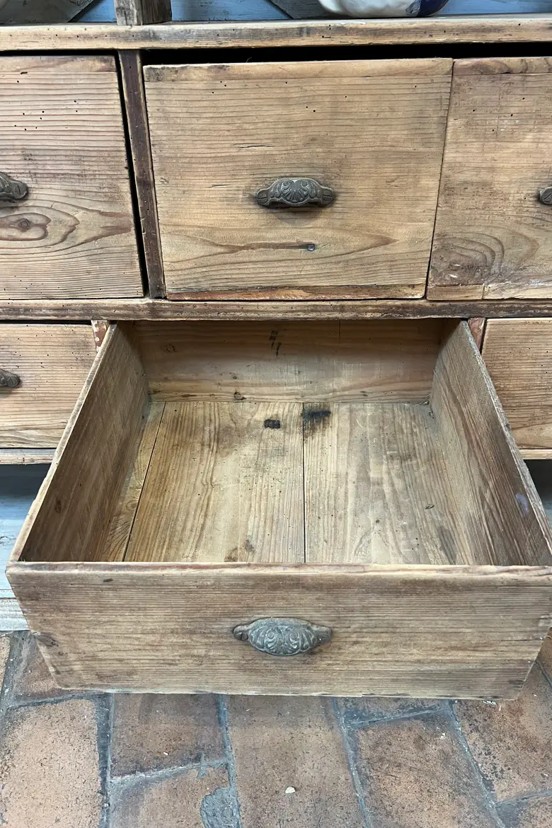 Étagère d’atelier en sapin Début XXème