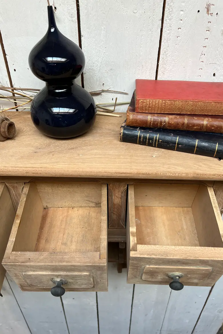 Étagère de cuisine 6 tiroirs en châtaignier Début XXème