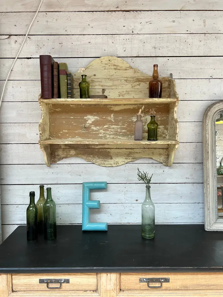 Étagère de cuisine en bois Début XXème