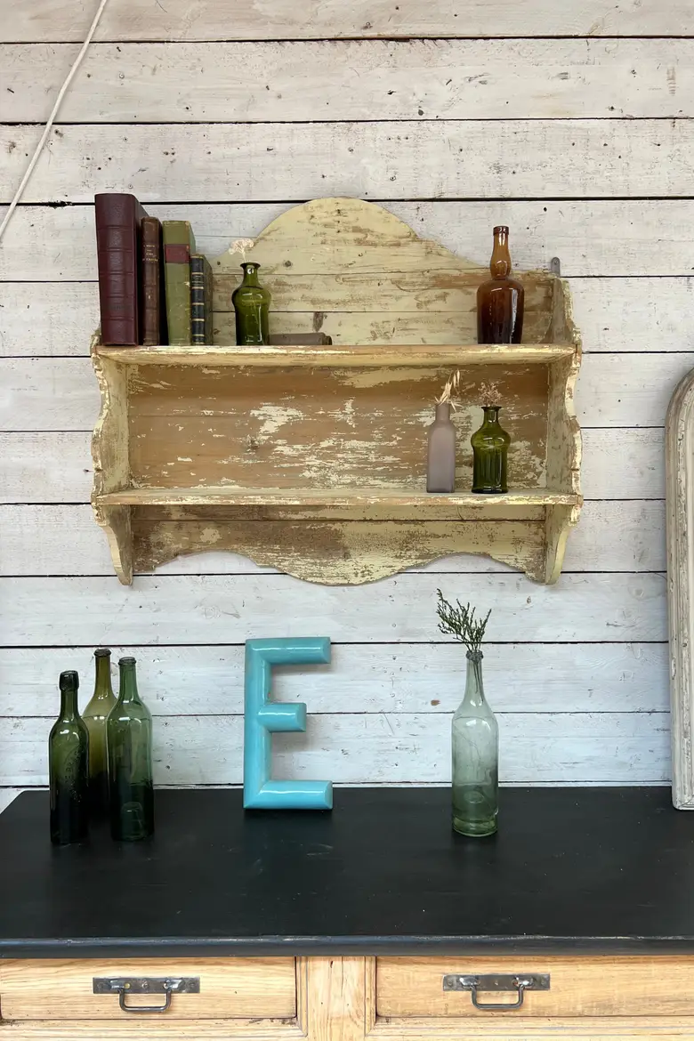 Étagère de cuisine en bois Début XXème