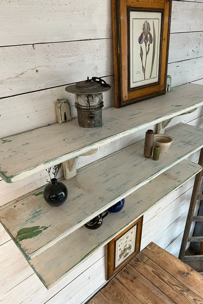 Étagère de cuisine en bois Début XXème