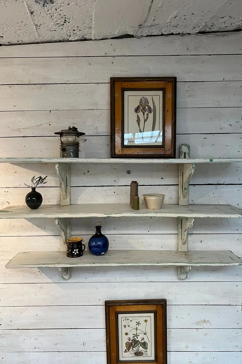 Étagère de cuisine en bois Début XXème