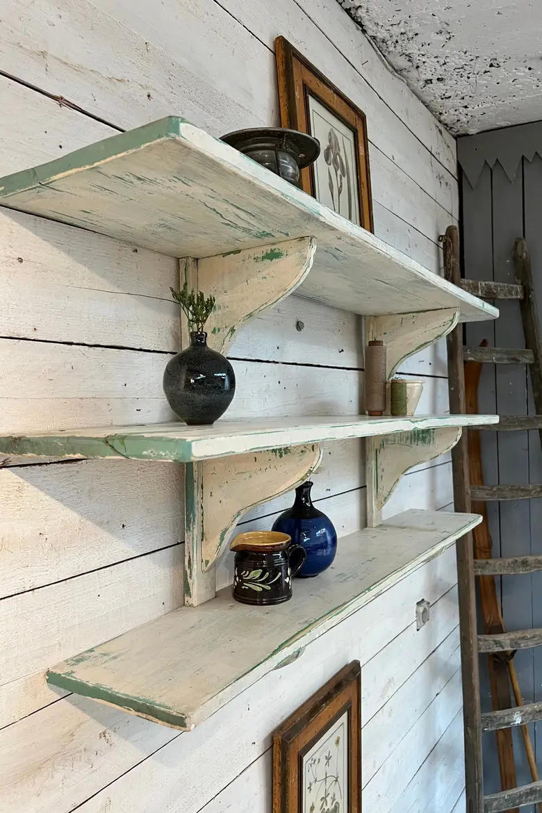 Étagère de cuisine en bois Début XXème