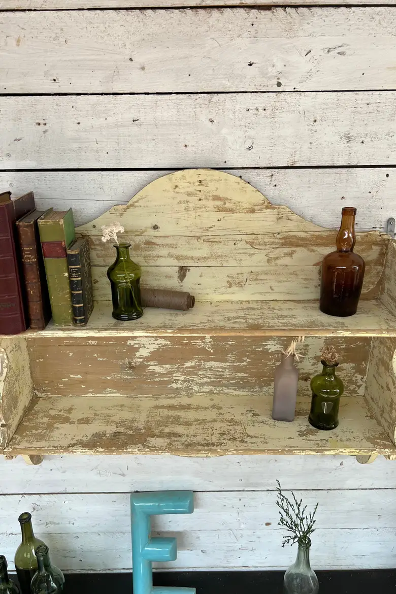 Étagère de cuisine en bois Début XXème