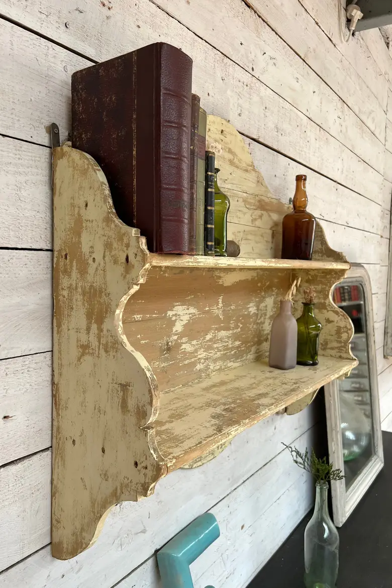 Étagère de cuisine en bois Début XXème