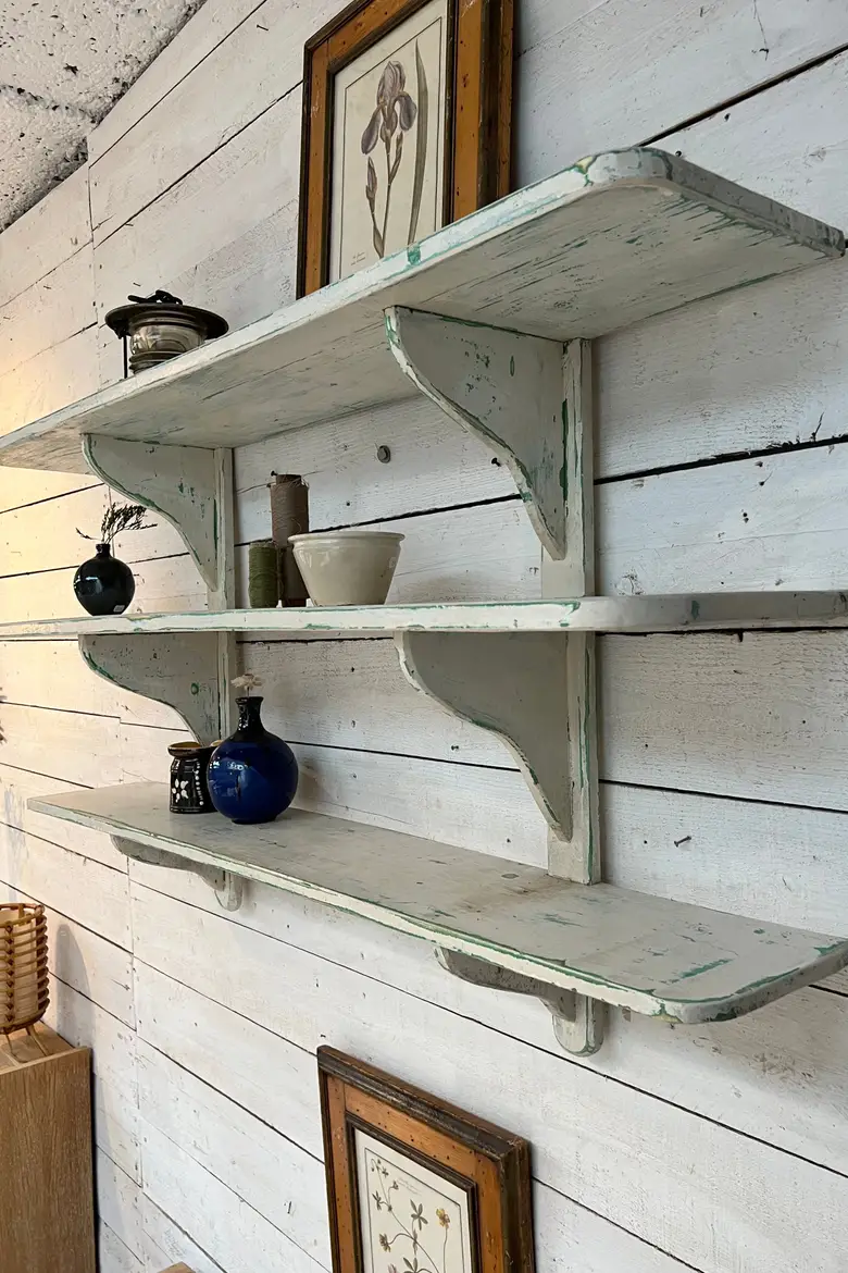 Étagère de cuisine en bois Début XXème